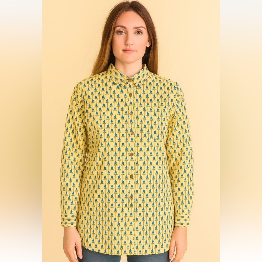 Duluth Trading Company Woman’s Artisan Hemp Tunic Size Large